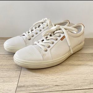 ECCO Soft 7 Women’s White Leather Sneaker size US 8 / EU 39